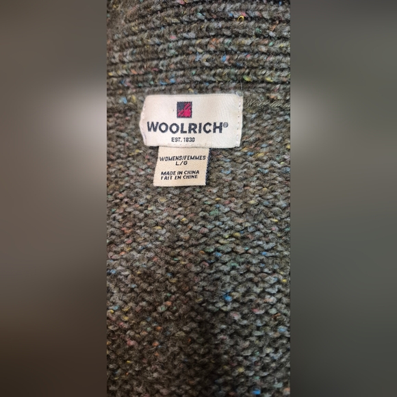 Gorgeous Woolrich Wool Lambs Wool Shawl Collar 2 Button Cardigan Grammacore - Picture 6 of 7